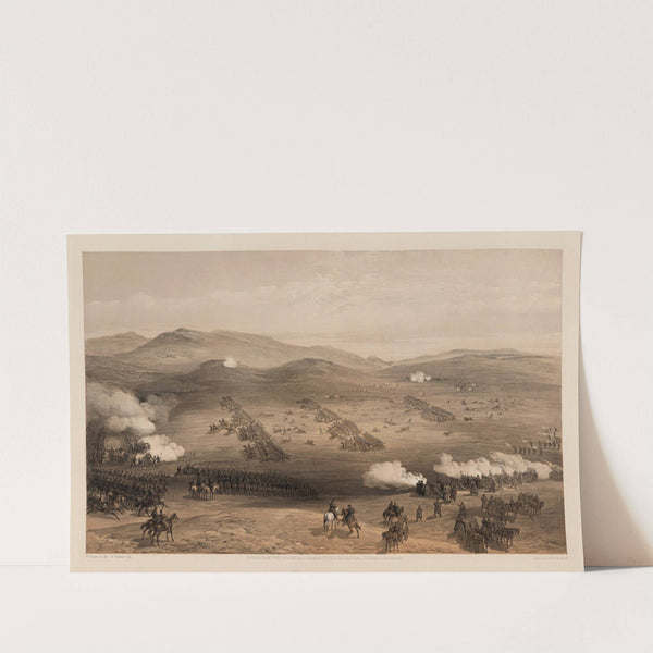 Charge of the light cavalry brigade, 25th Oct. 1854, under Major General the Earl of Cardigan (1855) by William Simpson