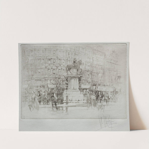 Charing Cross; The Statue of Charles I (1919) by William Walcot