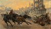 Chariot race in the circus maximus, during ancient Rome