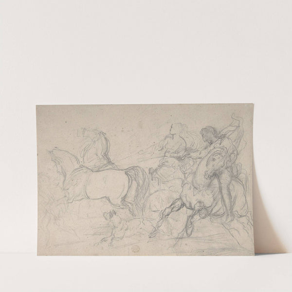 Charioteer and Horseman by Théodore Géricault