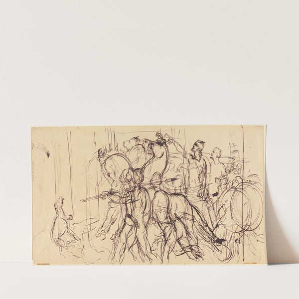 Charioteers by Eugène Delacroix