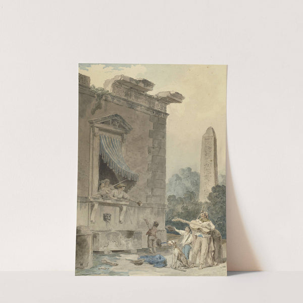 Charitable Ladies (c. 1780-1785) by Hubert Robert