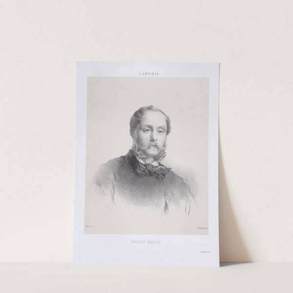 Charles Chaplin, from ‘L’Artiste’ (1859) by Celestin Nanteuil