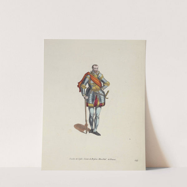 Charles De Cossé, count of Brissac, marshall of France (1757-1772) by Charles Grignion