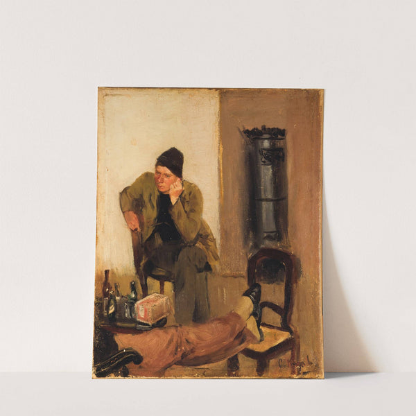 Charles Lundh in conversation with Christian Krohg (1883) by Christian Krohg