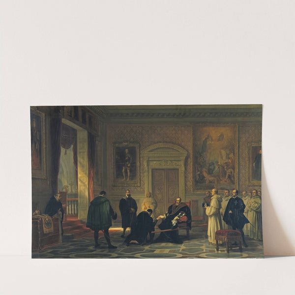 Charles V at the Monastery of San Jerónimo de Yuste by Joseph Nicolas Robert-Fleury