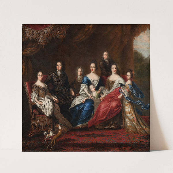 Charles XI’s family with relatives from the duchy Holstein-Gottorp by David Klöcker Ehrenstrahl