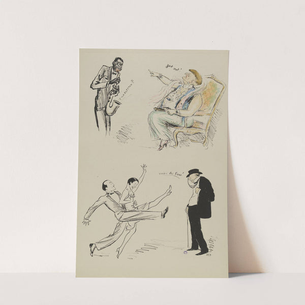 Charleston, Get out ! (1927) by Georges Goursat (Sem)