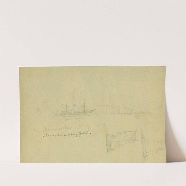 Charlestown Navy Yard by Alfred Rudolph Waud