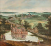 Château dans un paysage avec un berger
