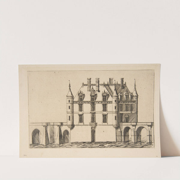 Château de Chenonceau, No 1, after Ducerceau (1856) by Charles Meryon