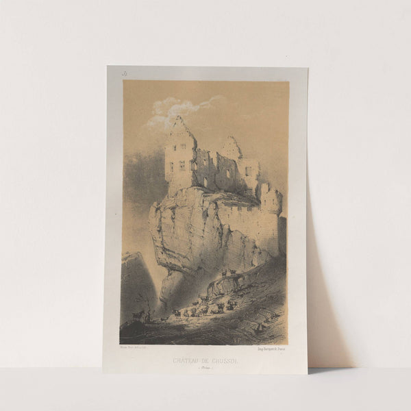 Chateau De Crussol (Drome) (1860) by Victor Petit