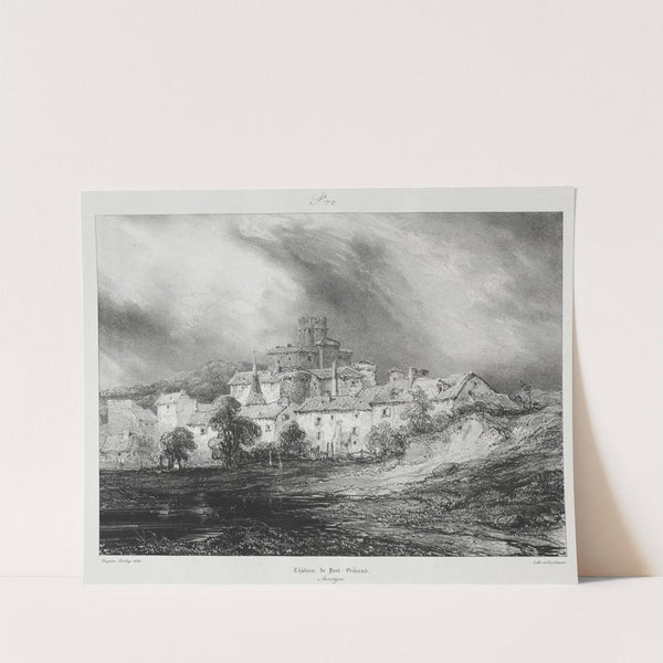 Château de Pont-Gibaud (1830) by Eugène Isabey