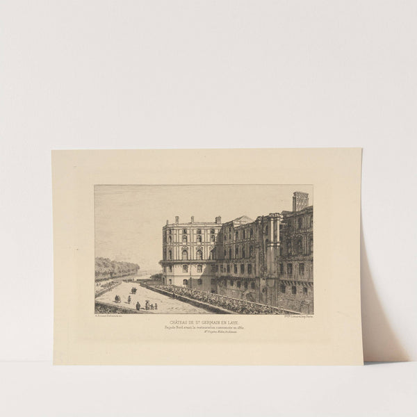 Chateau de St. Germain en Laye. North façade before restoration began in 1862 by Alfred Brunet-Debaines
