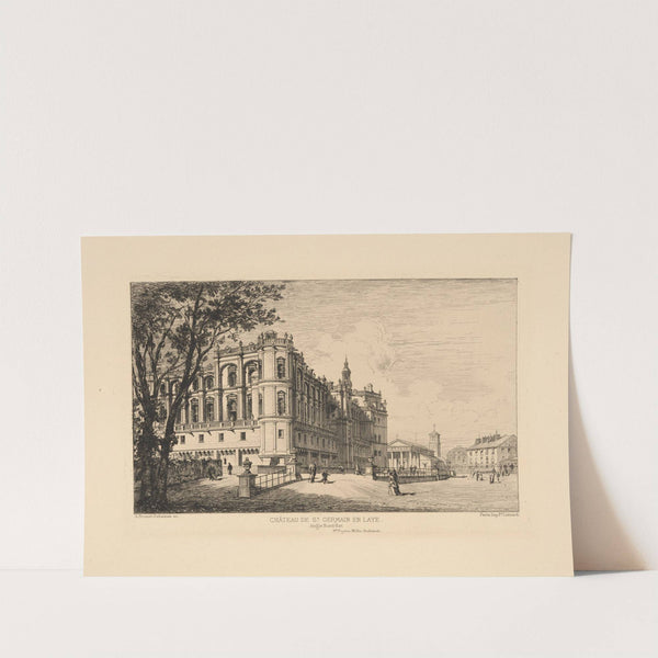 Chateau de St. Germain en Laye. Northeast corner. by Alfred Brunet-Debaines