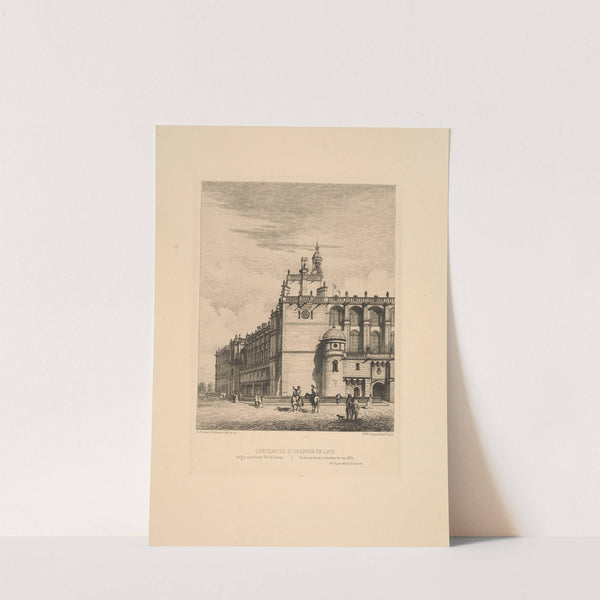 Chateau de St. Germain en Laye. Northwest exterior angle. Restoration began in 1682 by Alfred Brunet-Debaines