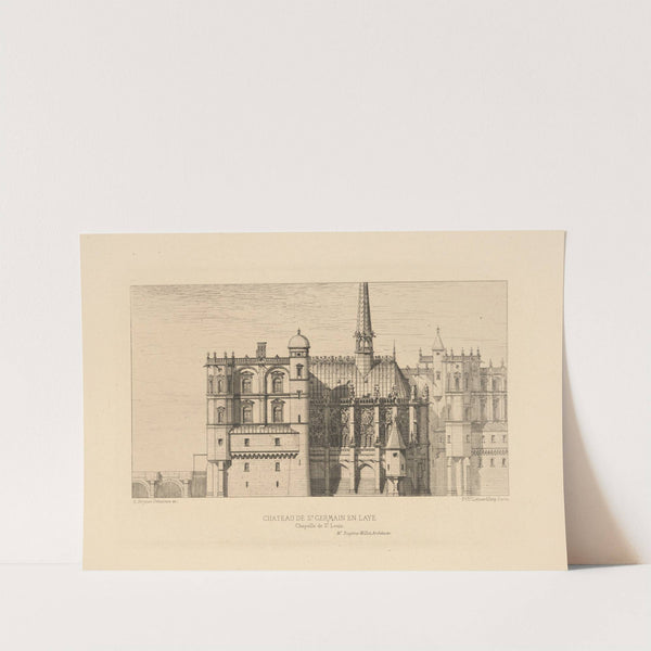 Chateau de St. Germain en Laye. St. Louis Chapel by Alfred Brunet-Debaines