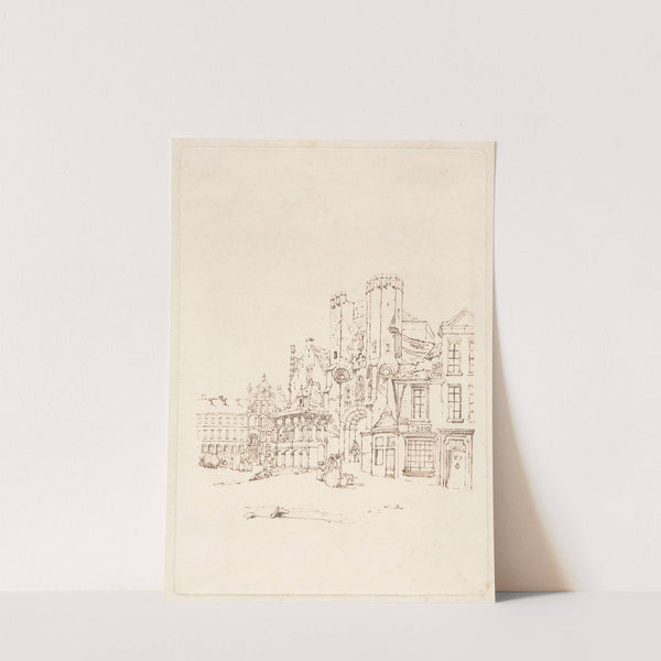 Chateau des Comtes de Flandre, Ghent (ca. 1833) by Thomas Shotter Boys