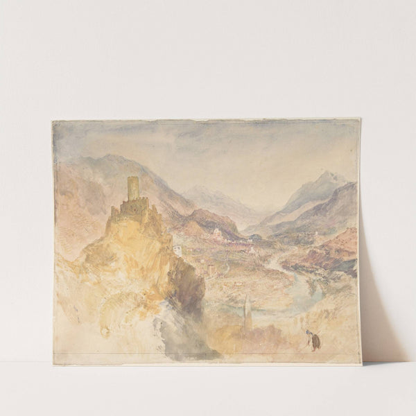 Chatel Argent and the Val d’Aosta from above Villeneuve (1836) by Joseph Mallord William Turner