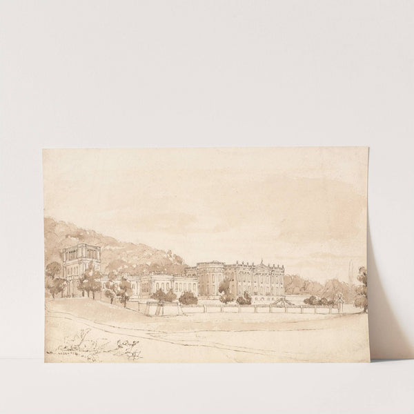 Chatsworth House, Derbyshire by William Henry Bartlett