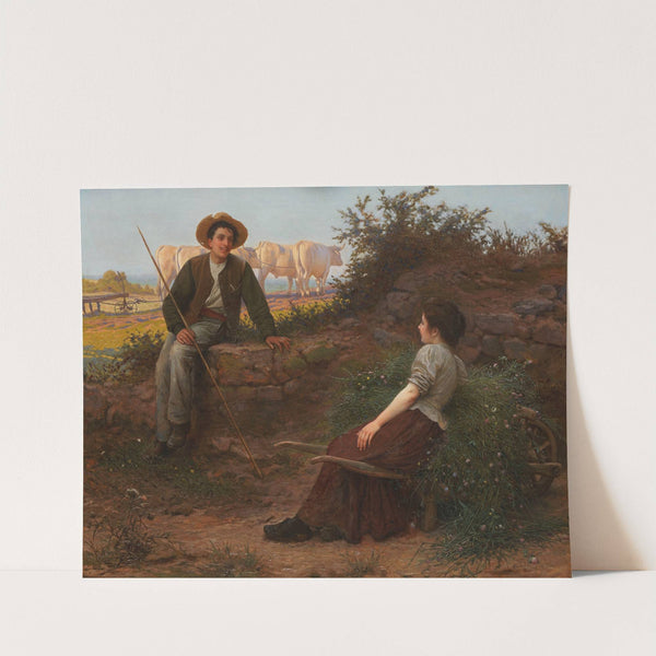 Chatting by the wayside (1899) by Camille Félix Bellanger