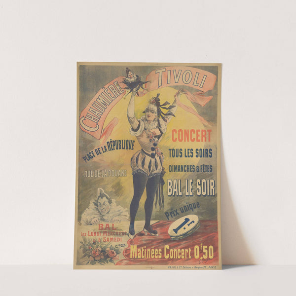 Chaumère Tivoli. Concert tous les soirs. bal (1890-1900) by Henri Boulanger Gray