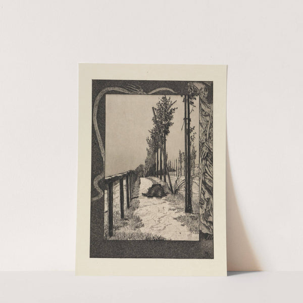 Chaussee (Vom Tode, Erster Theil, Opus XI, Blatt 4) (1889-1897) by Max Klinger