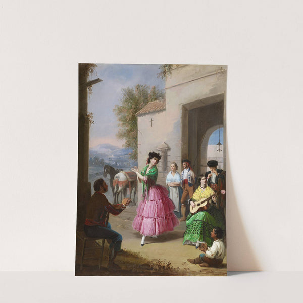 Cheering at the Gates of the Farm (1854) by Manuel Cabral Aguado Bejarano