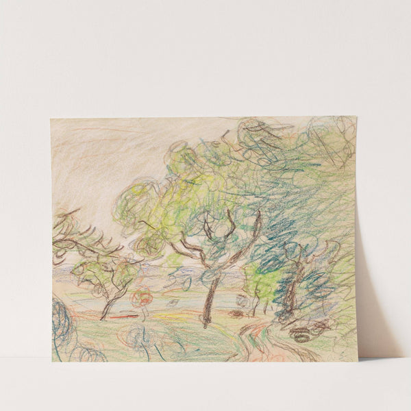 Chemin à la lisière d’un bois by Alfred Sisley