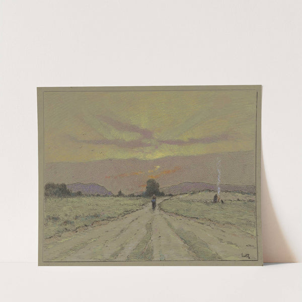 Chemin au soleil couchant by Marie-Joseph-Leon Clavel (Iwill)