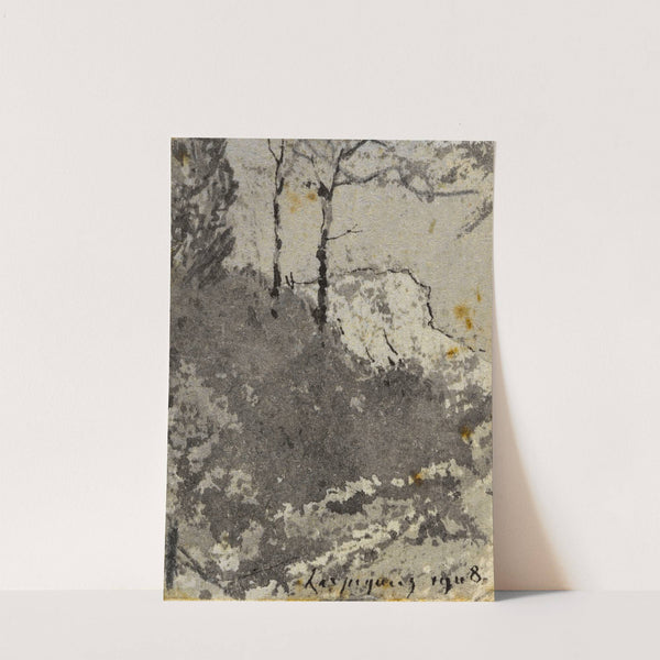 Chemin avec une montagne dans le fond (1908) by Henri-Joseph Harpignies