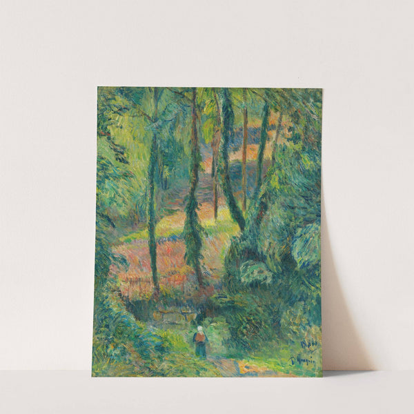 Chemin Creux Dans Une Pente Boisée by Paul Gauguin