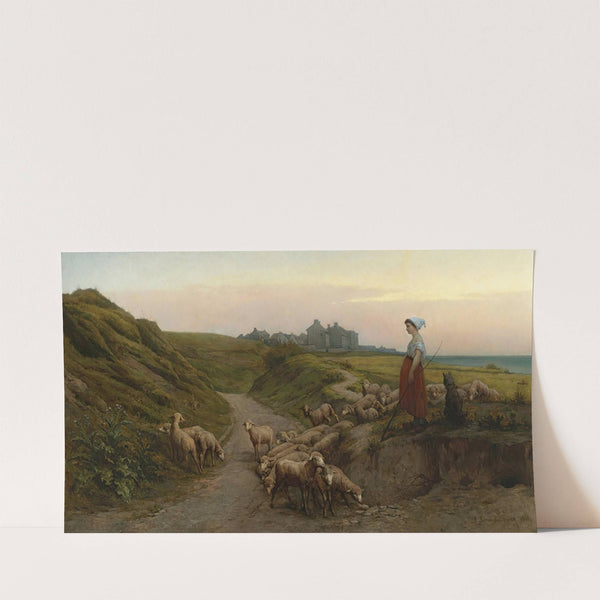 Chemin Creux Sur Les Côtes De Normandie (1864) by Etienne-Prosper Berne-Bellecour