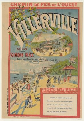 Chemin de Fer de l’Ouest. Villerville, casino direction Simon Max (1890)