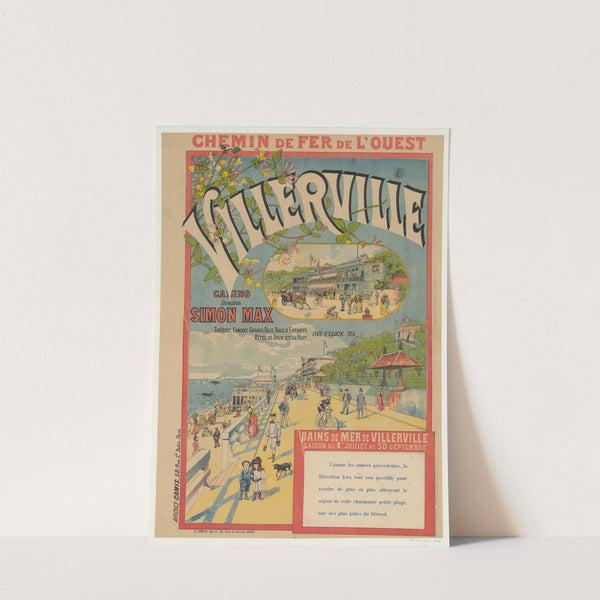 Chemin de Fer de l’Ouest. Villerville, casino direction Simon Max (1890) by Imp. Camis