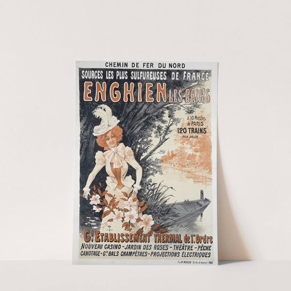 Chemin De Fer Du Nord Sources Les Plus Sulfureuses De France Enghien Les Bains (1880-1900) by Paolo Henri