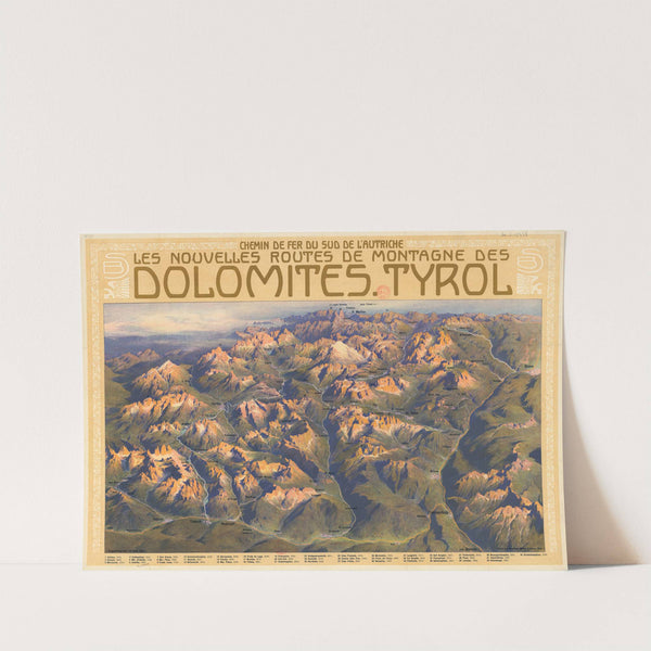 Chemin de fer du Sud de l’Autriche. Les Nouvelles routes de montagne des Dolomites. Tyrol (1907) by Gustav Jahn