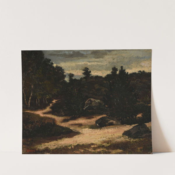 Chemin sableux en forêt de Fontainebleau by Antoine-Louis Barye