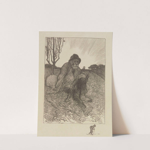 Chemineau assis (1913) by Théophile Alexandre Steinlen