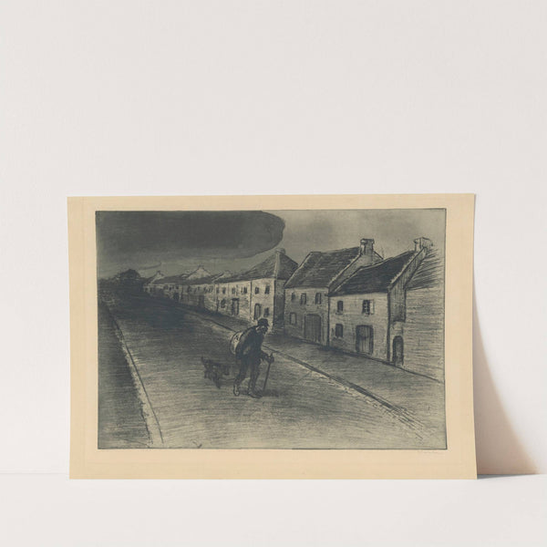 Chemineau traversant un village endormi (1902) by Théophile Alexandre Steinlen