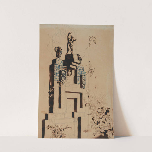 Cheminée de la salle à manger de Hauteville House (1857) by Victor Hugo