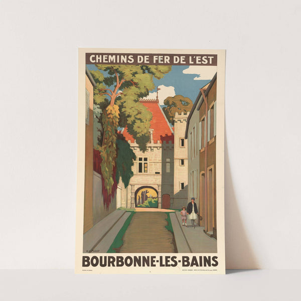 Chemins de Fer de L’Est. Bourbonne-les-Bains (1930) by René François Xavier Prinet