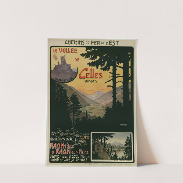 Chemins de Fer de l’Est; La vallée de Celles Vosges. Ligne d’intérêt local de Raon l’Etape à by Ch. Funck