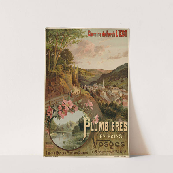 Chemins de fer de l’Est ; Plombières les Bains by Frederic Hugo d’ Alési