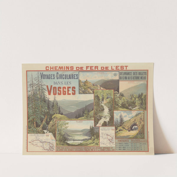 Chemins de Fer de l’Est. Voyages circulaires dans les Vosges (1891) by Eugène Bourgeois