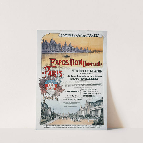 Chemins de fer de l’ouest. Exposition Universelle de Paris (1900) by Gustave Fraipont