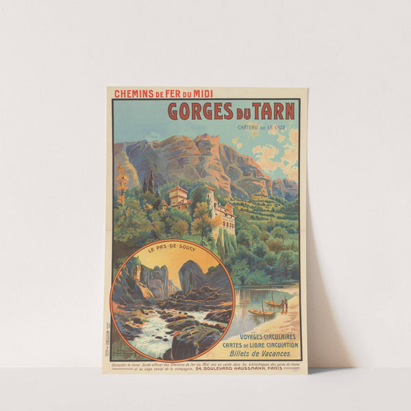 Chemins de Fer du Midi. Gorges du Tarn (1912) by Clément-Henri Quinton