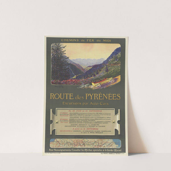 Chemins de fer du Midi. Route des Pyrénées – excursions par Auto-cars (1913) by Henri Polart