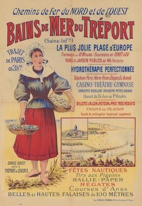 Chemins de Fer du Nord et de l’Ouest. Bains de mer du Tréport (Seine Inférieure) (1895)