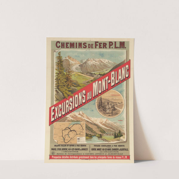 Chemins de fer P.L.M. Excursions au Mont-Blanc (1889) by Frederic Hugo d’ Alési